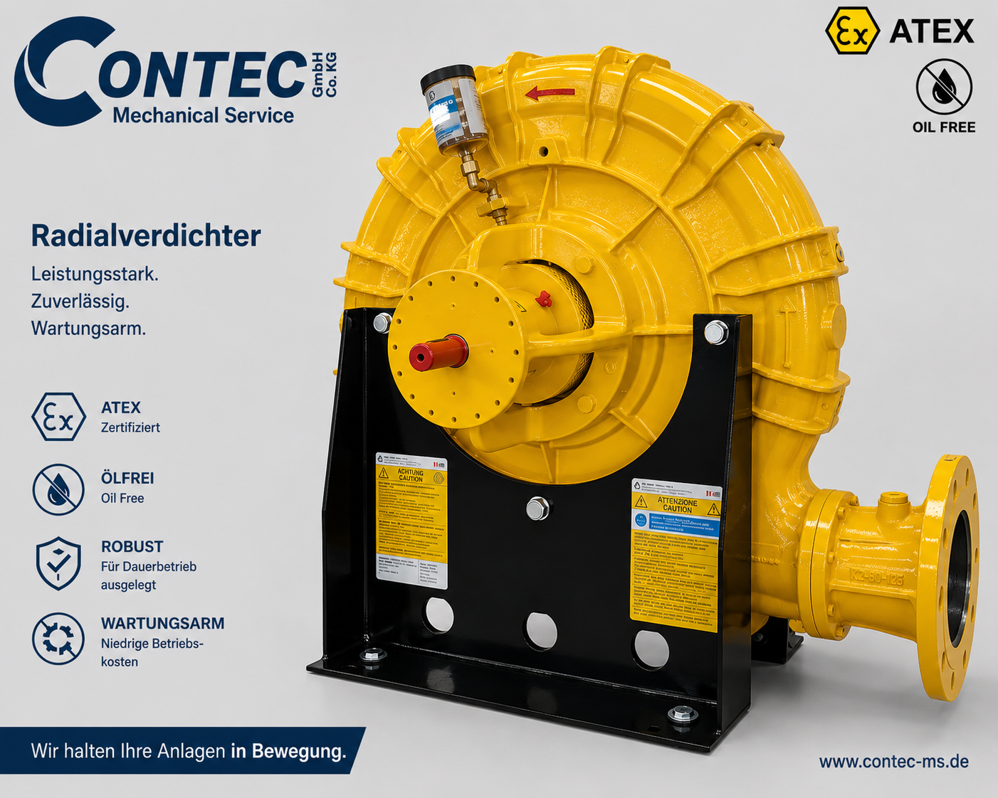 Radialgebläse 500 CC - 11 KW